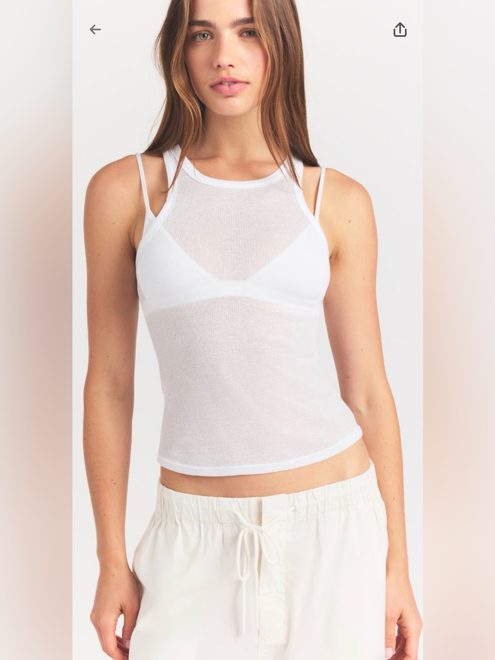 SKIMS Sheer Rib Tank - Picture 2 of 6